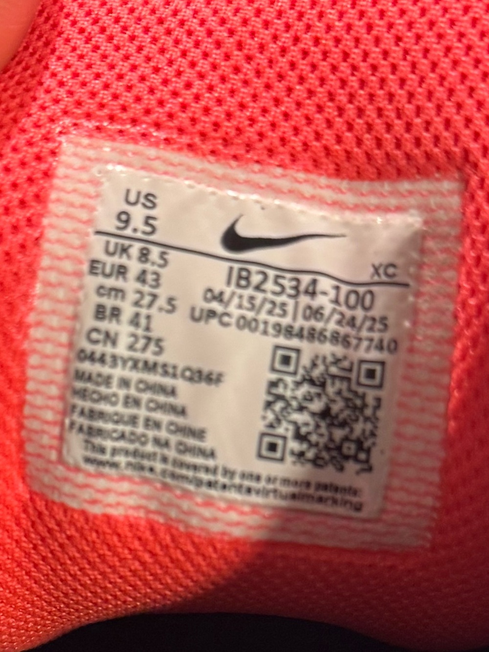 Nike Zoom Vapor 12 Mens Tennis Shoe  size 9.5 men’s - Picture 5 of 5